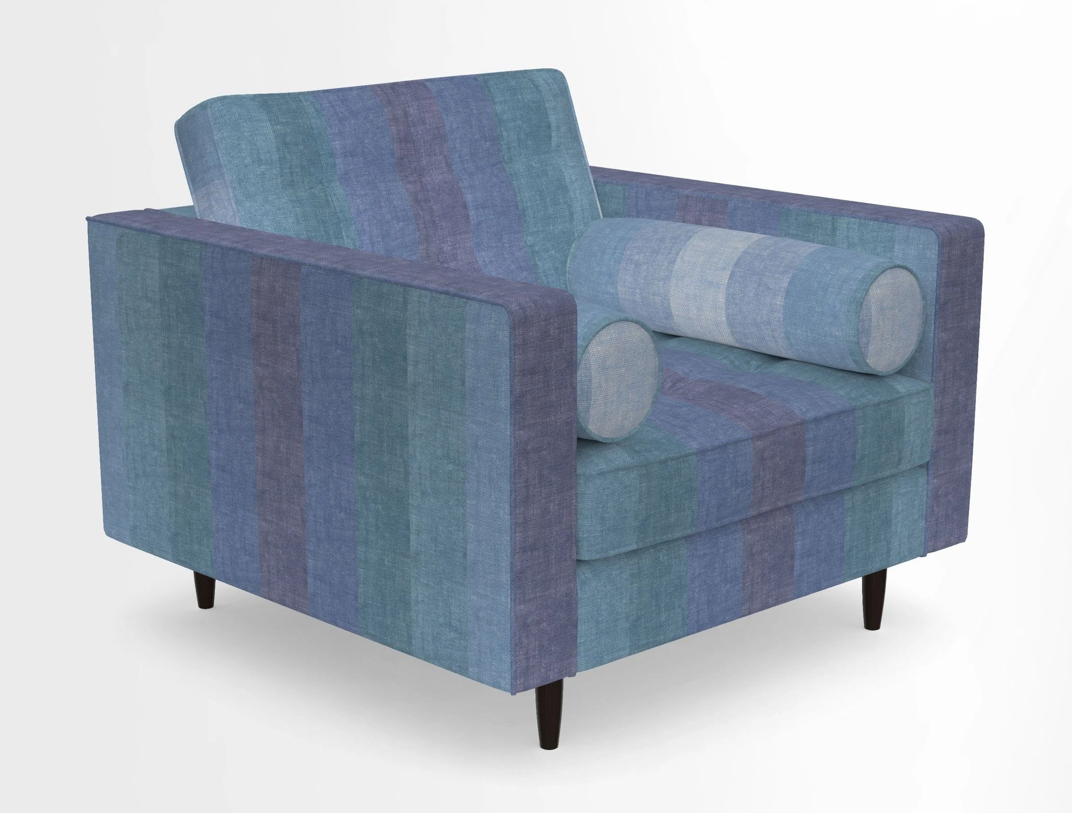 Marylebone Chair in Clever Tough And Eco Velvet Indigo
