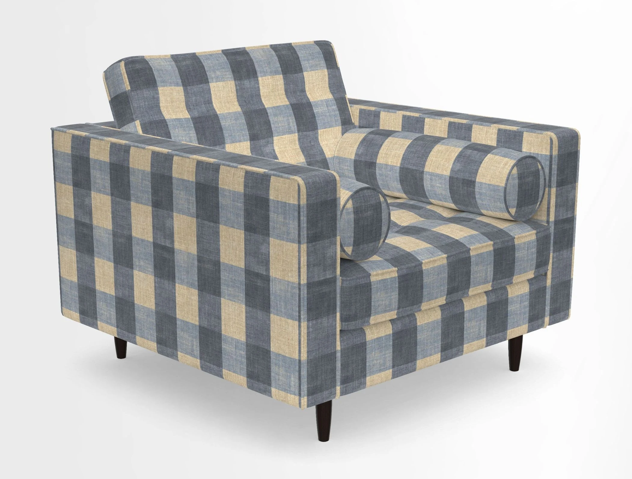 Marylebone Chair in Clever Tough And Eco Velvet Indigo