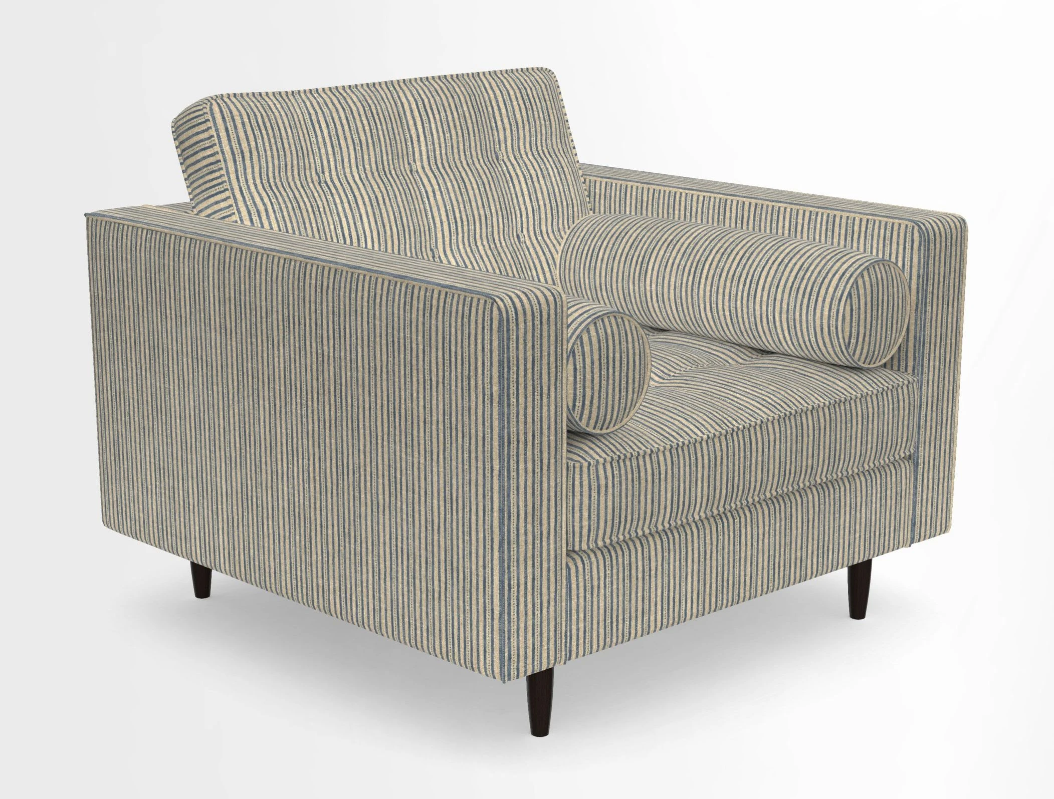 Marylebone Chair in Clever Tough And Eco Velvet Indigo