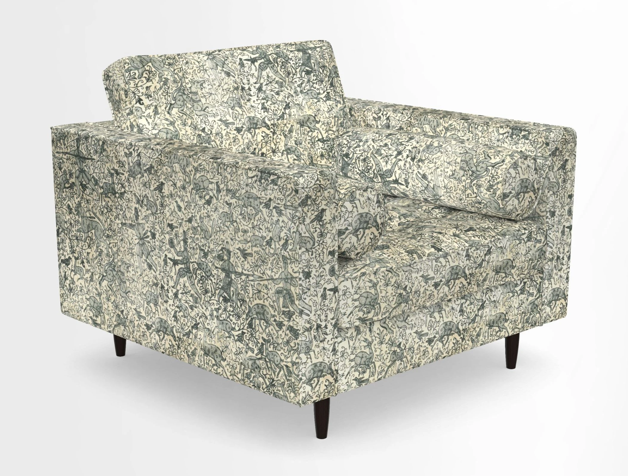 Marylebone Chair in Clever Tough And Eco Velvet Indigo