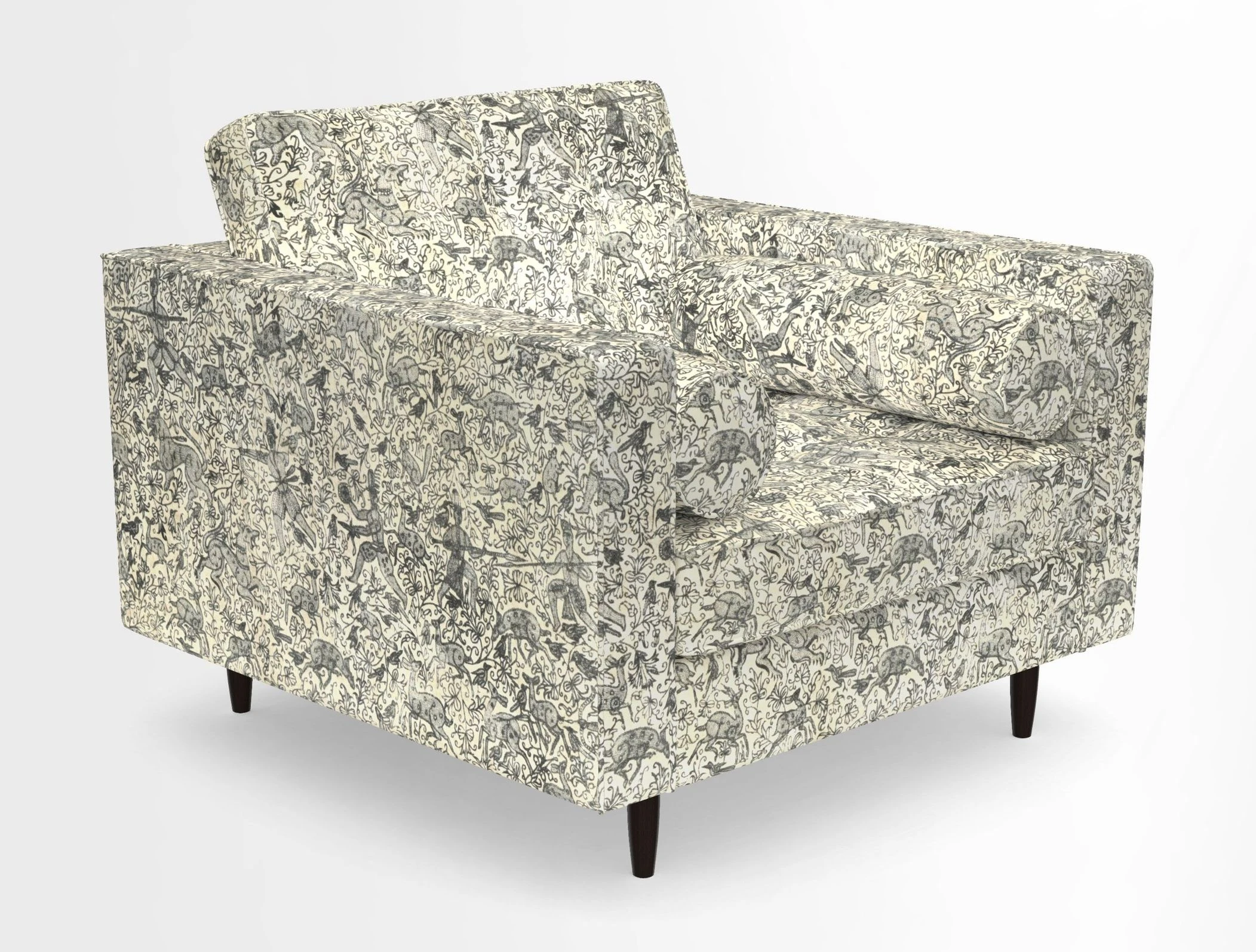 Marylebone Chair in Clever Tough And Eco Velvet Indigo