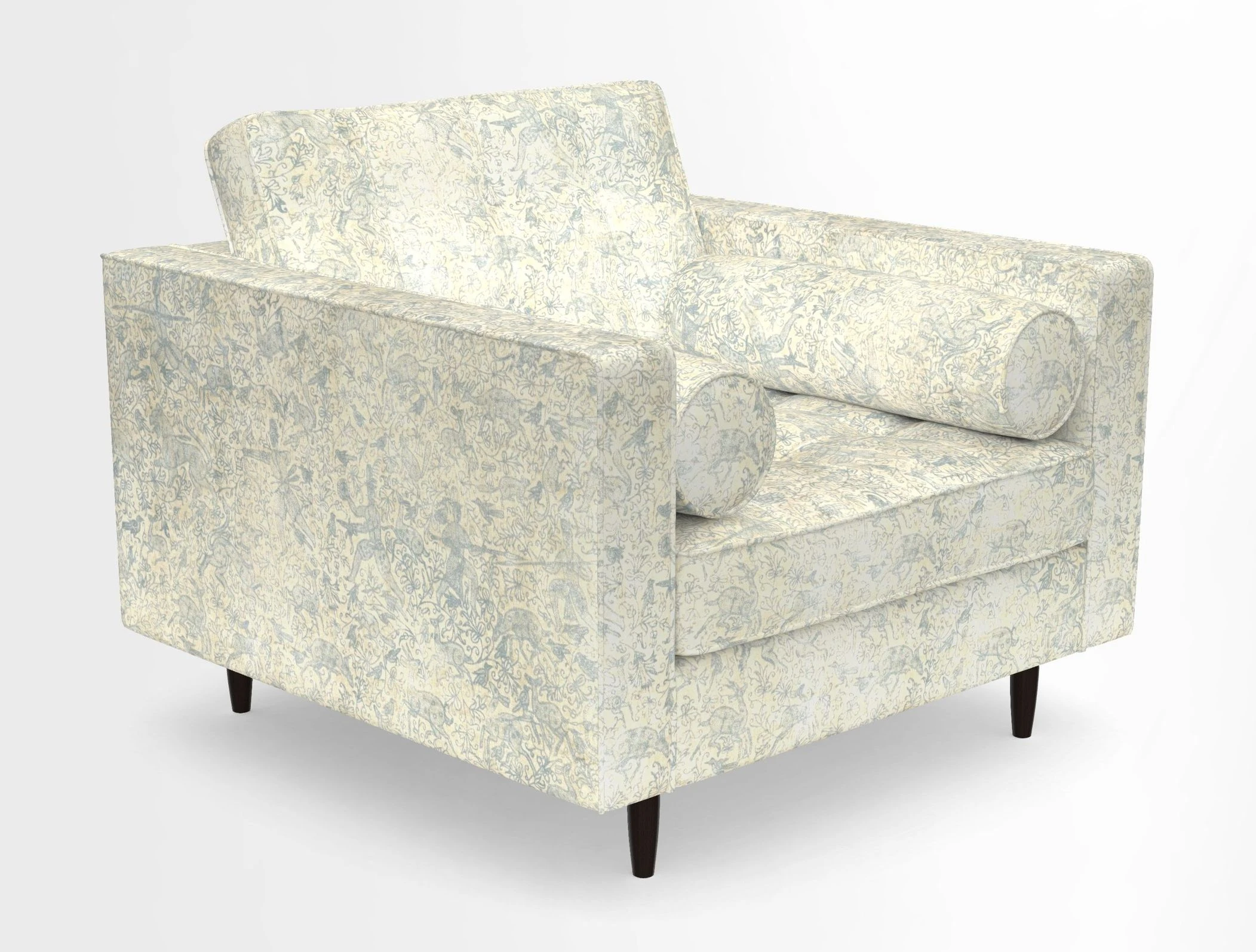 Marylebone Chair in Clever Tough And Eco Velvet Indigo