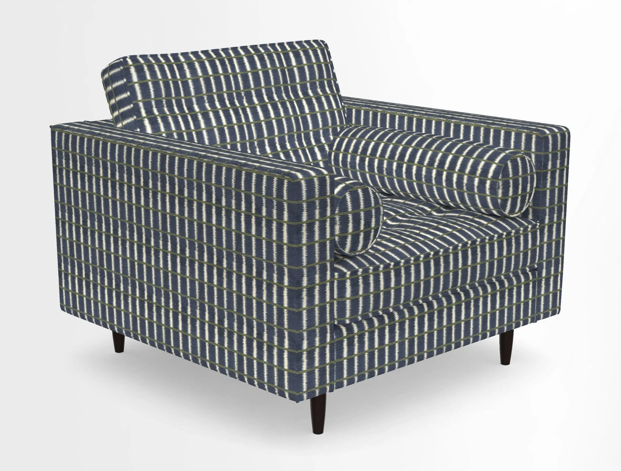 Marylebone Chair in Clever Tough And Eco Velvet Indigo