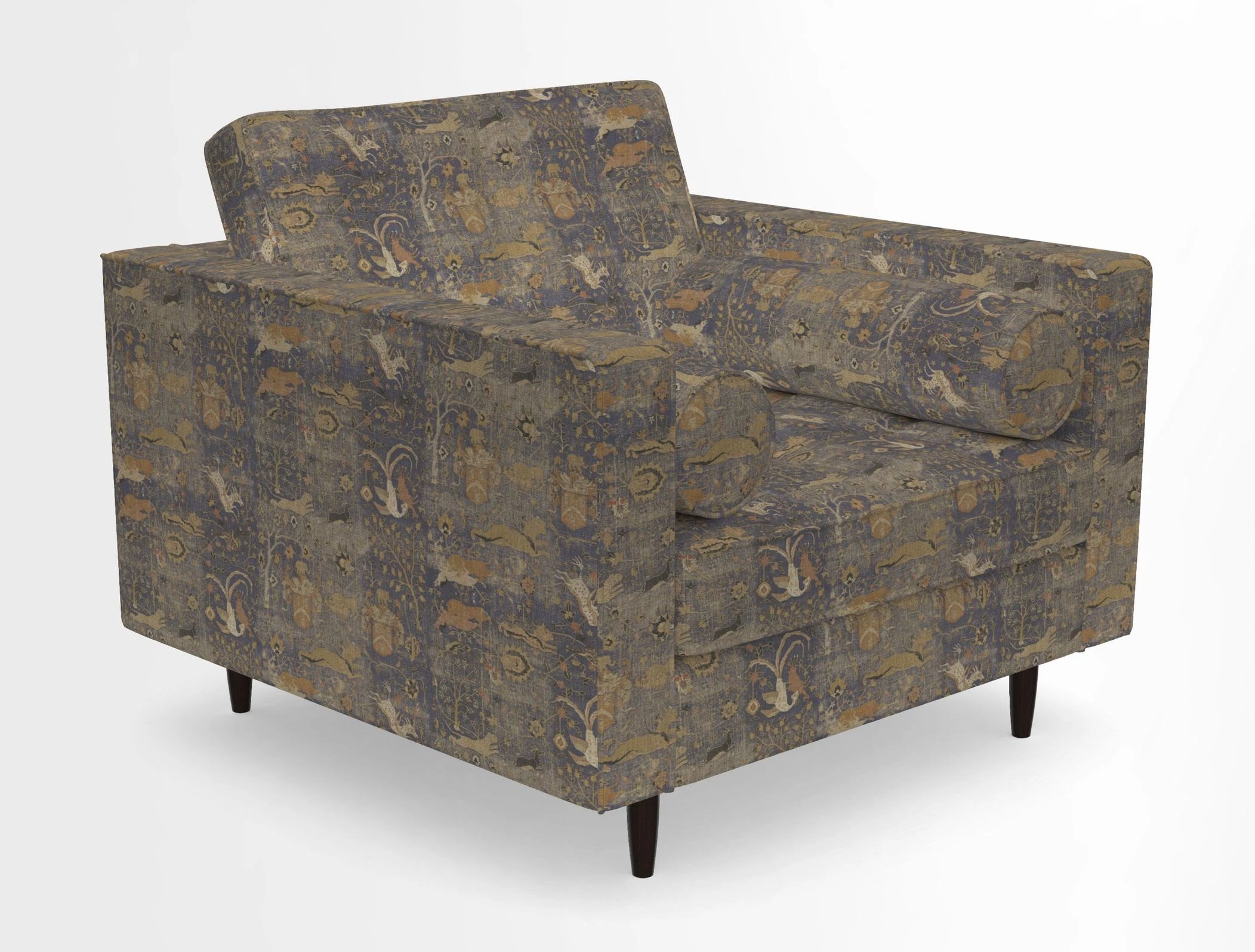 Marylebone Chair in Clever Tough And Eco Velvet Indigo