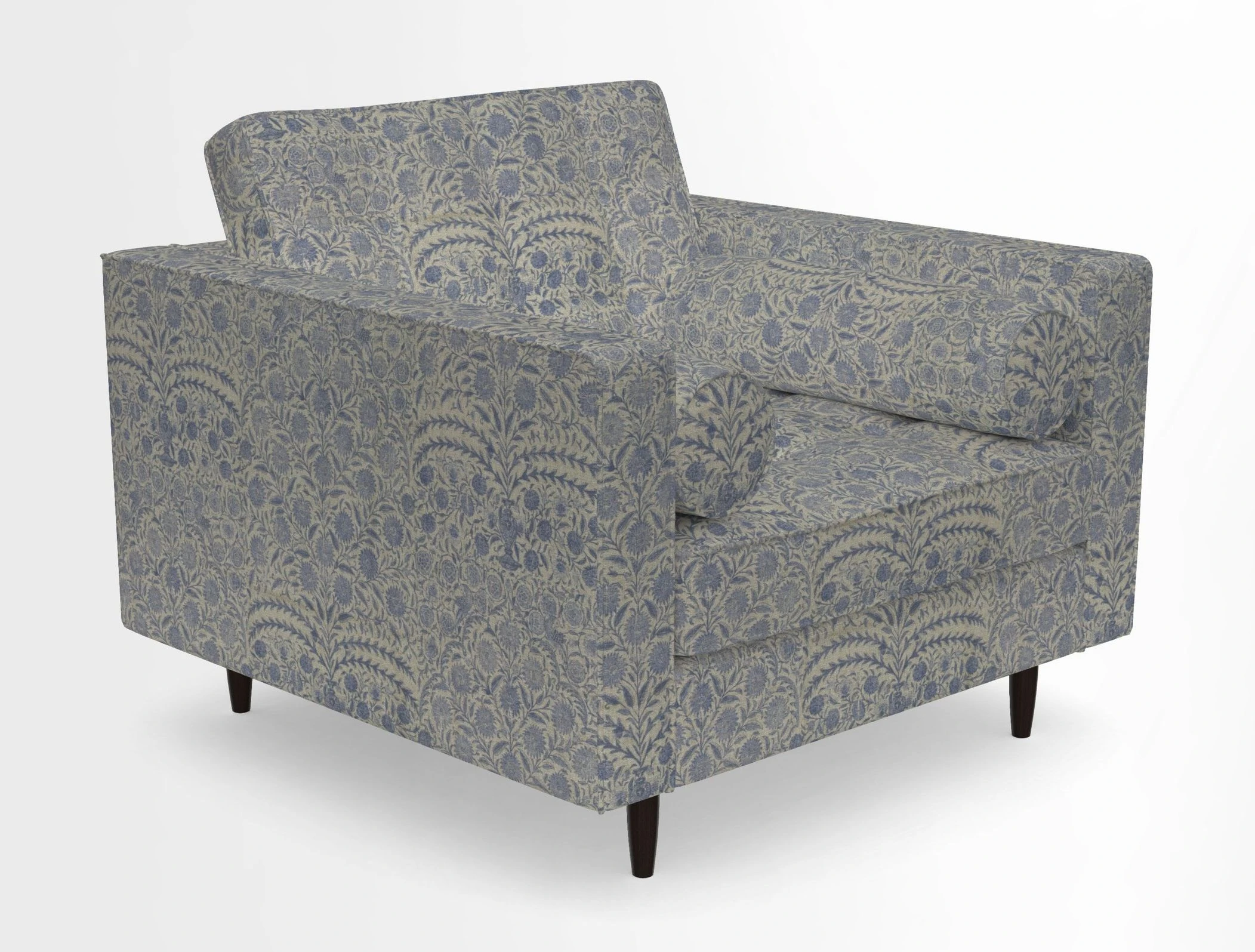 Marylebone Chair in Clever Tough And Eco Velvet Indigo