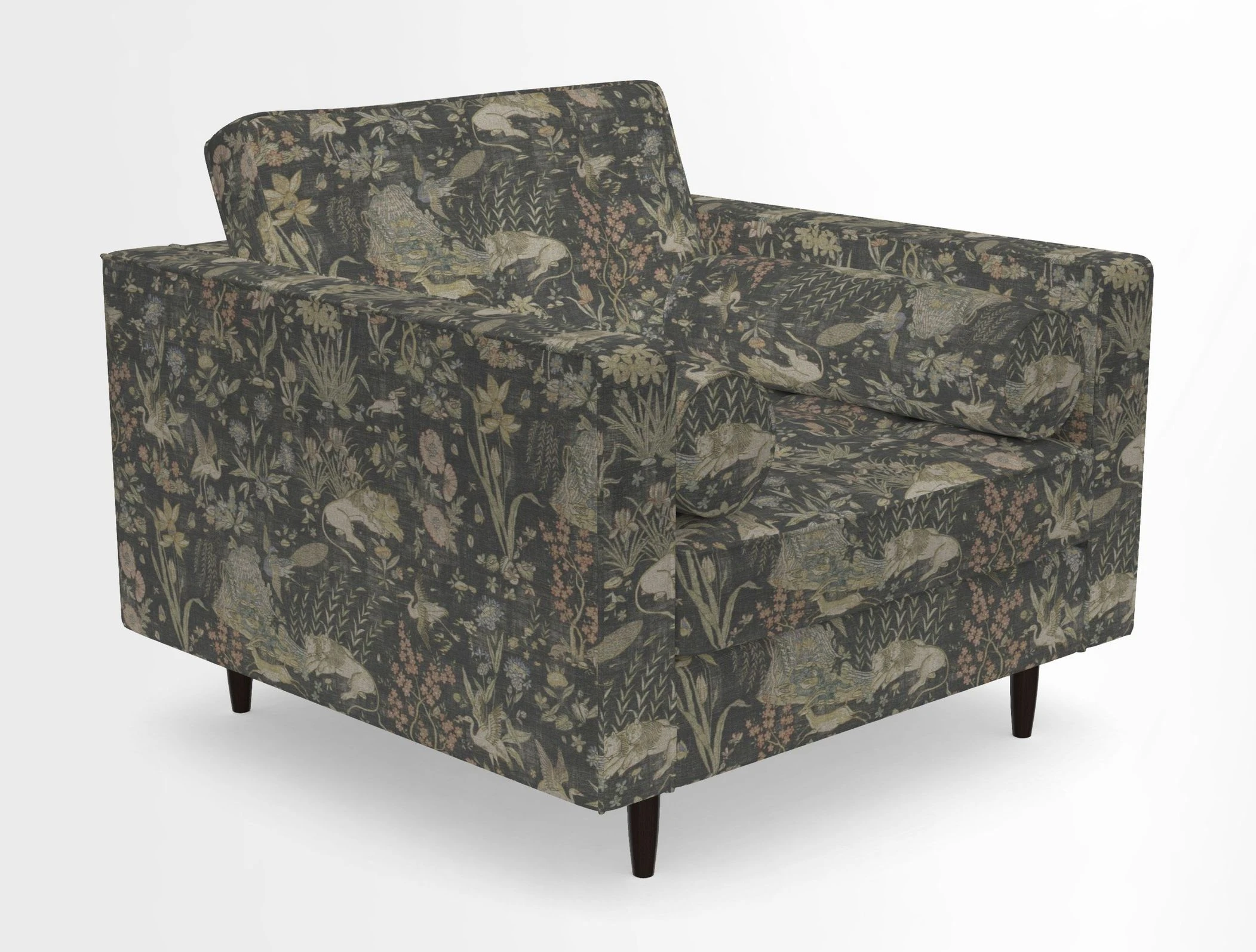 Marylebone Chair in Clever Tough And Eco Velvet Indigo