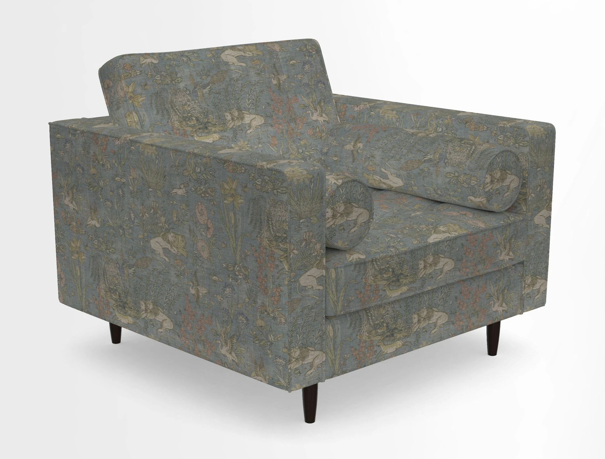 Marylebone Chair in Clever Tough And Eco Velvet Indigo