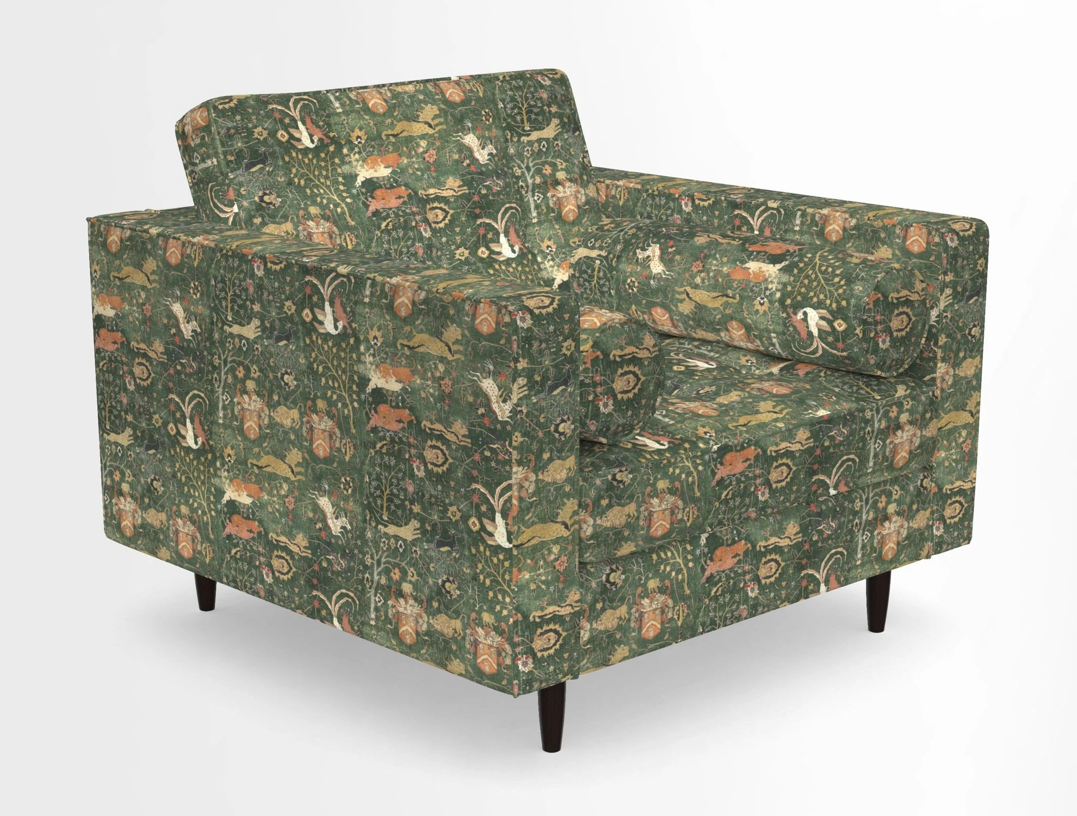 Marylebone Chair in Clever Tough And Eco Velvet Indigo