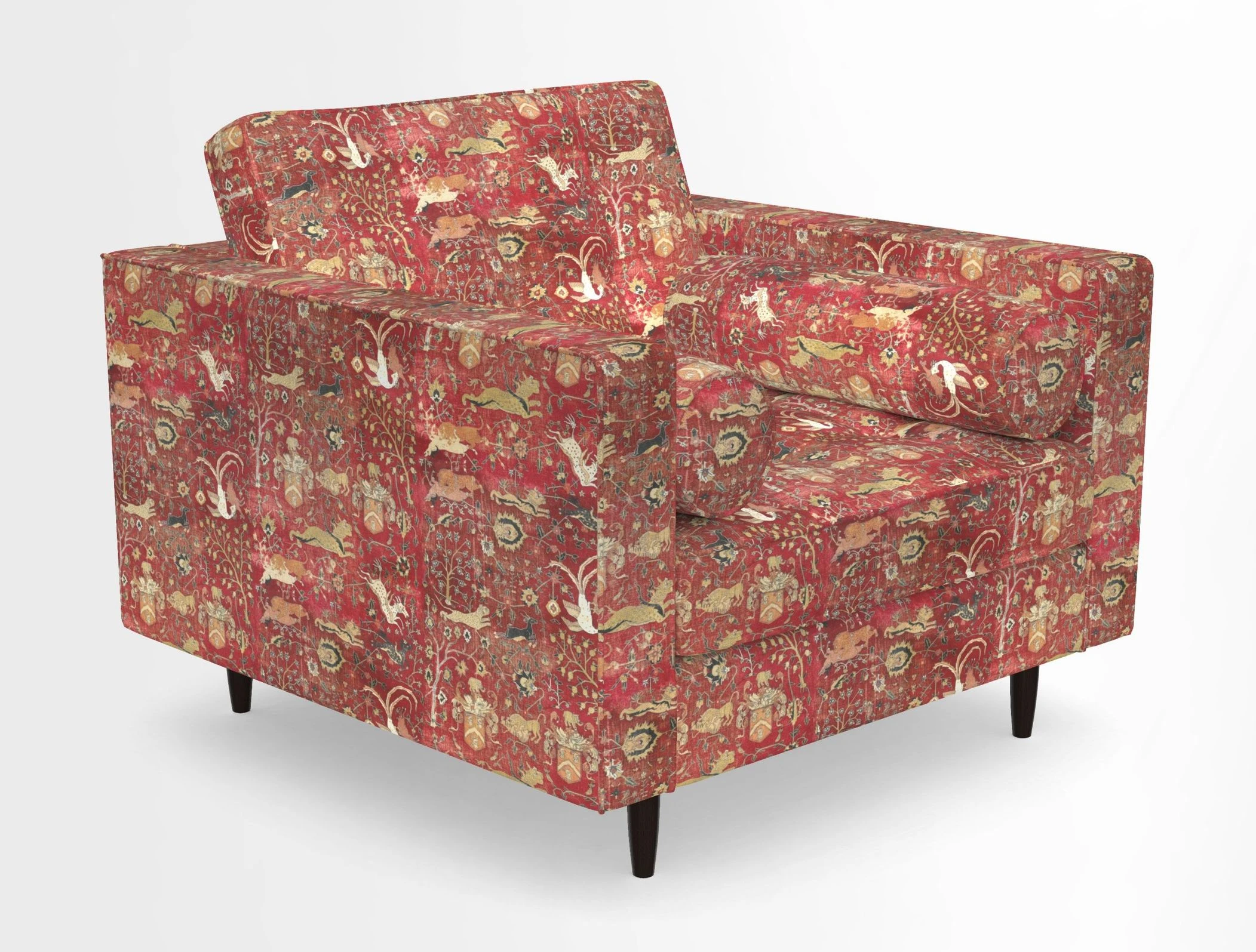 Marylebone Chair in Clever Tough And Eco Velvet Indigo