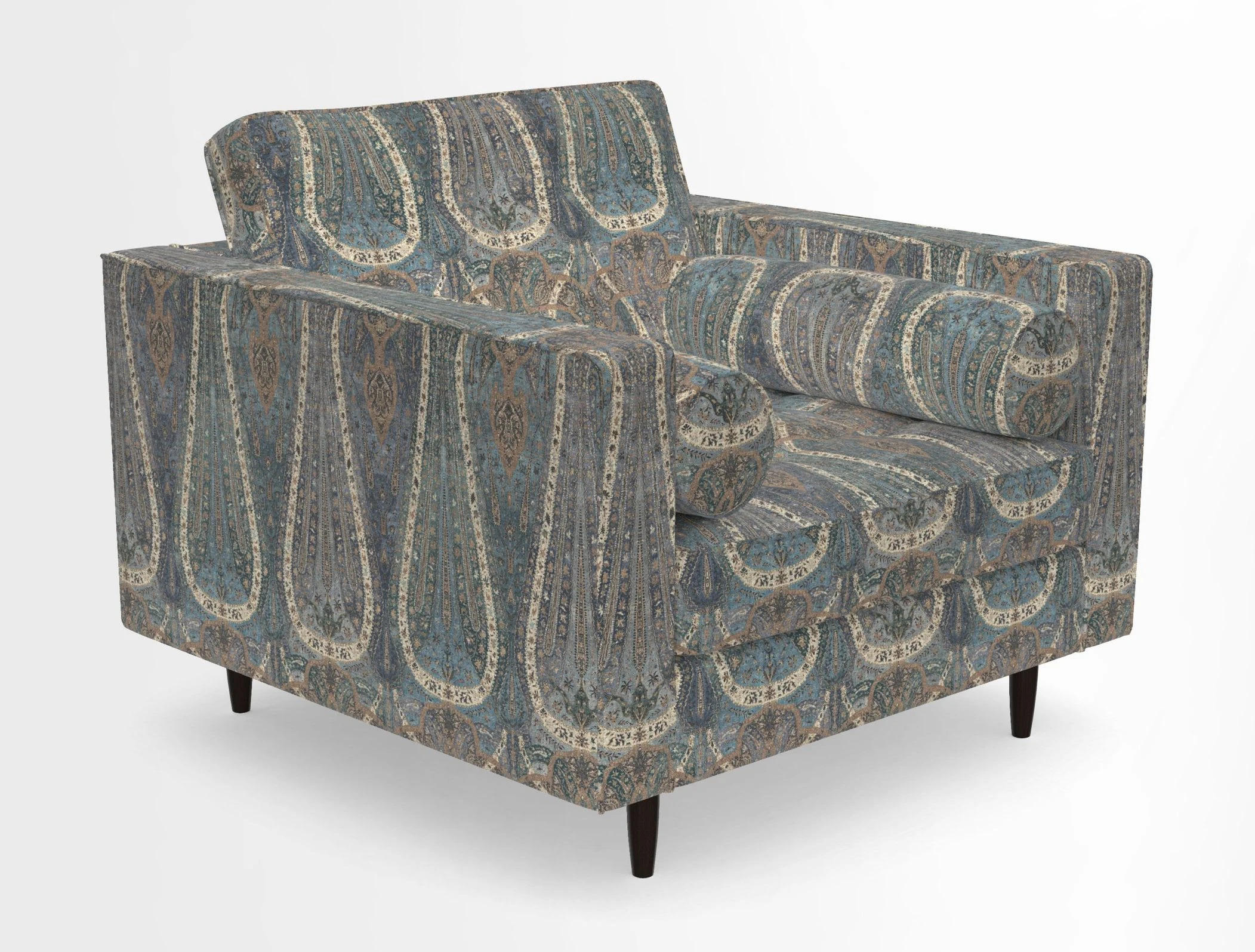 Marylebone Chair in Clever Tough And Eco Velvet Indigo