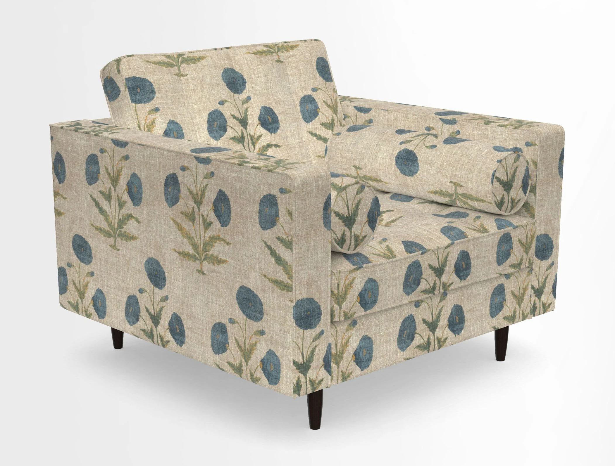 Marylebone Chair in Clever Tough And Eco Velvet Indigo
