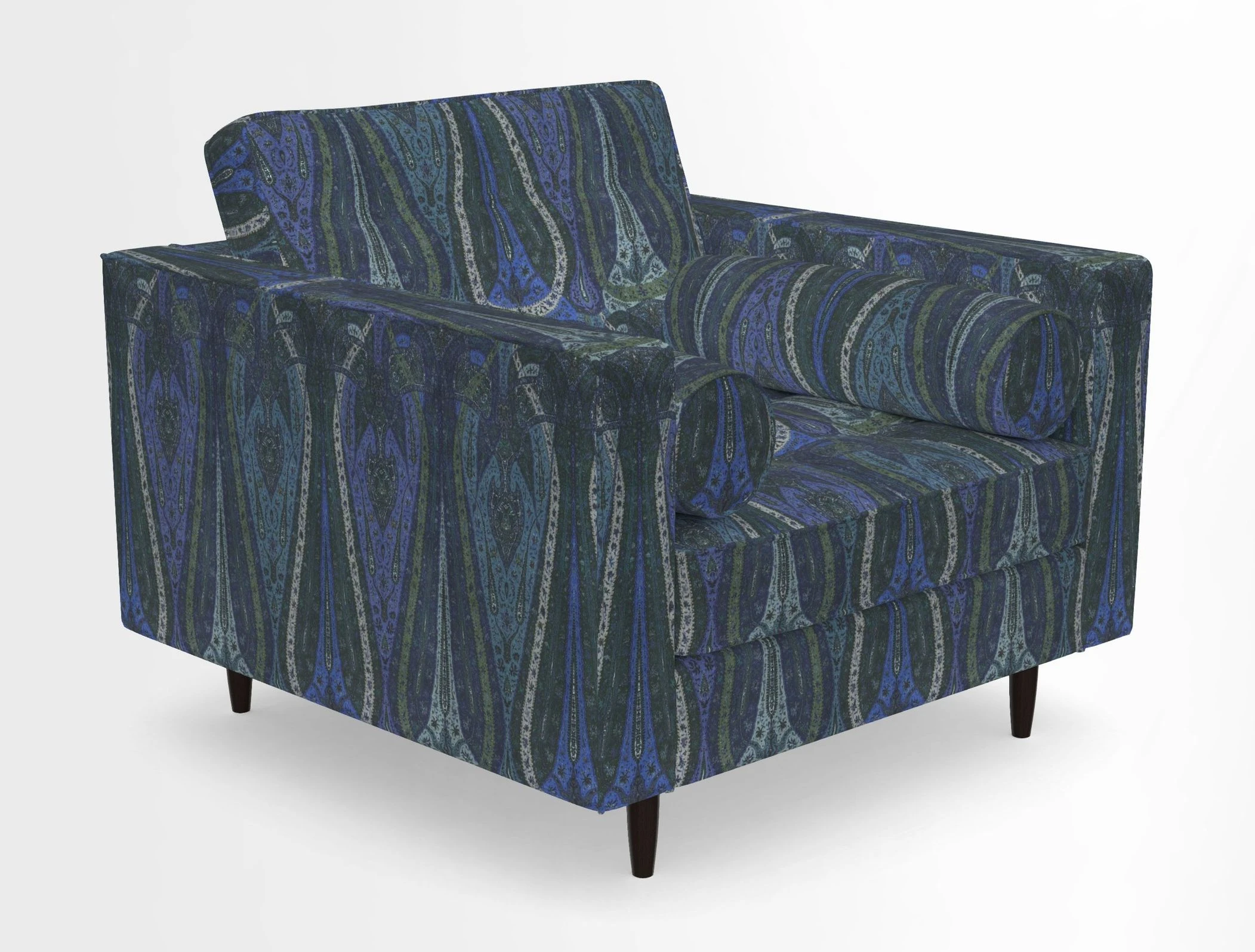 Marylebone Chair in Clever Tough And Eco Velvet Indigo