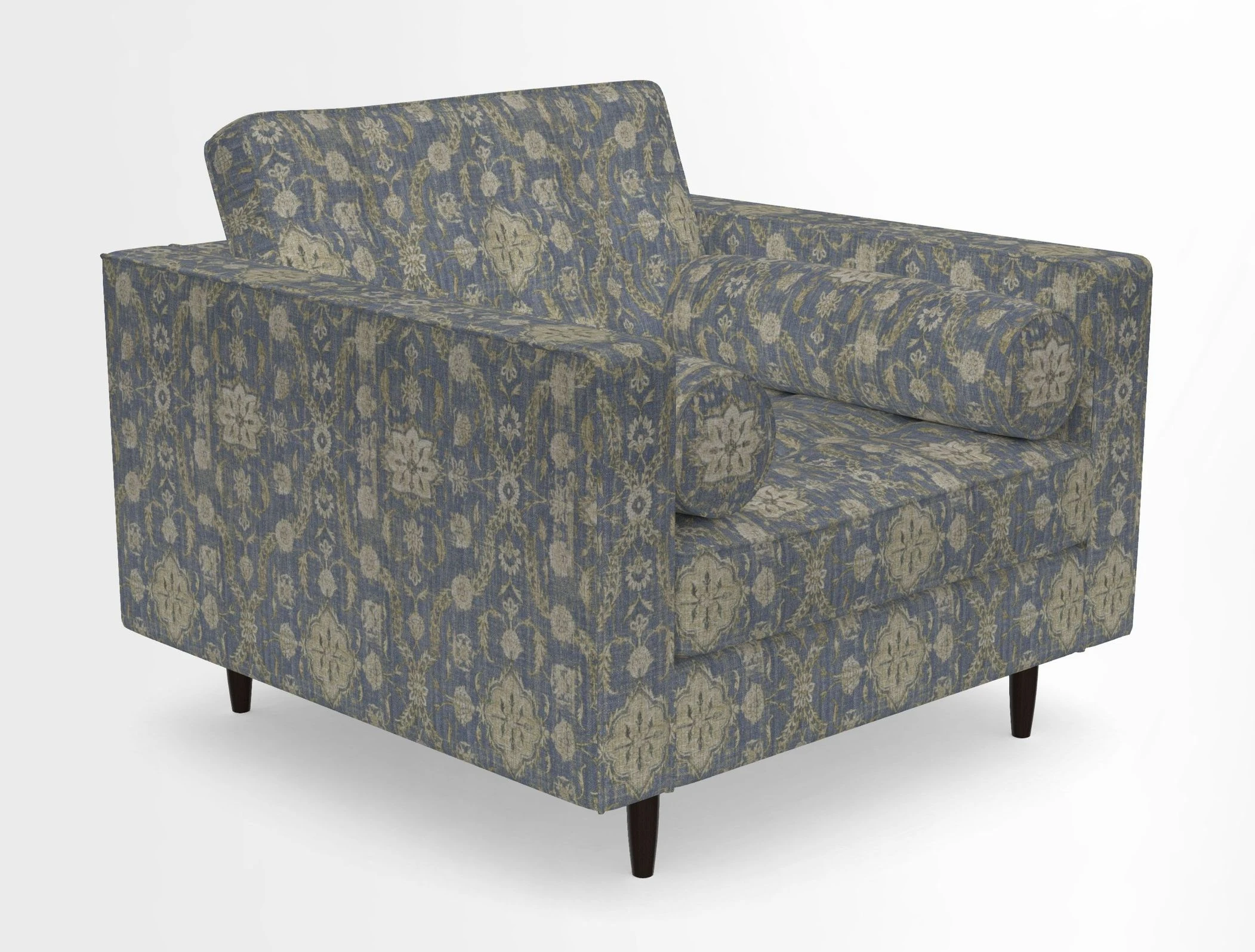 Marylebone Chair in Clever Tough And Eco Velvet Indigo