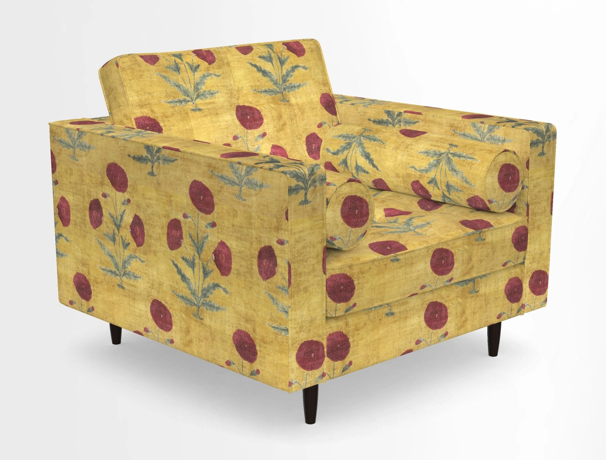Marylebone Chair in Clever Tough And Eco Velvet Indigo