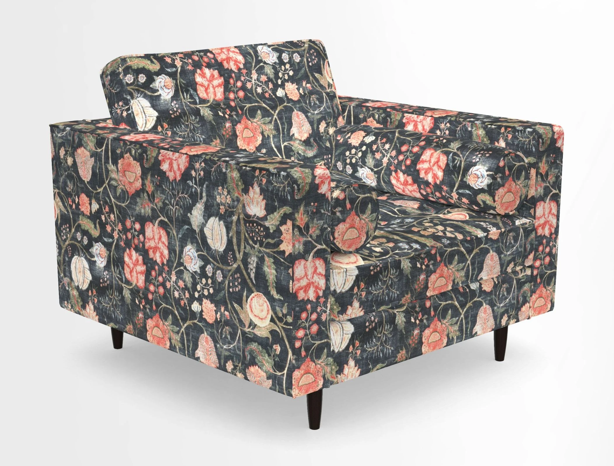 Marylebone Chair in Clever Tough And Eco Velvet Indigo