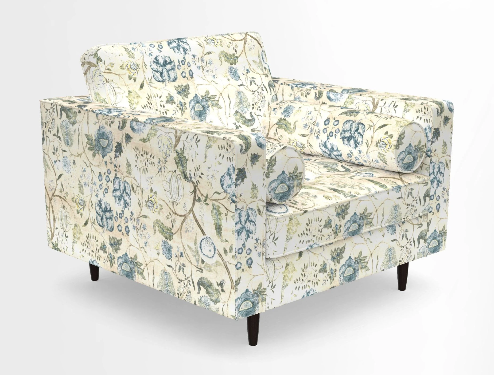 Marylebone Chair in Clever Tough And Eco Velvet Indigo