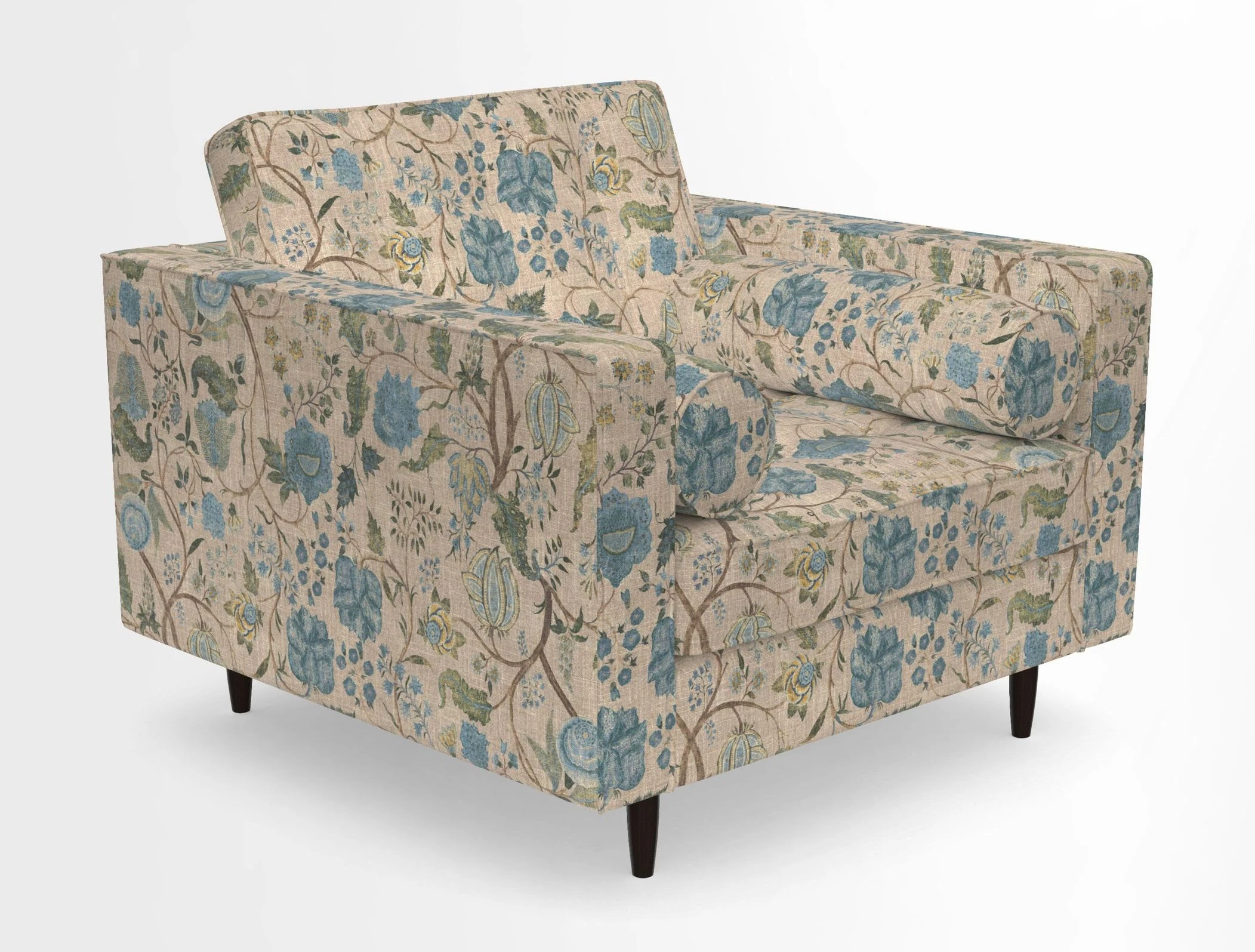 Marylebone Chair in Clever Tough And Eco Velvet Indigo