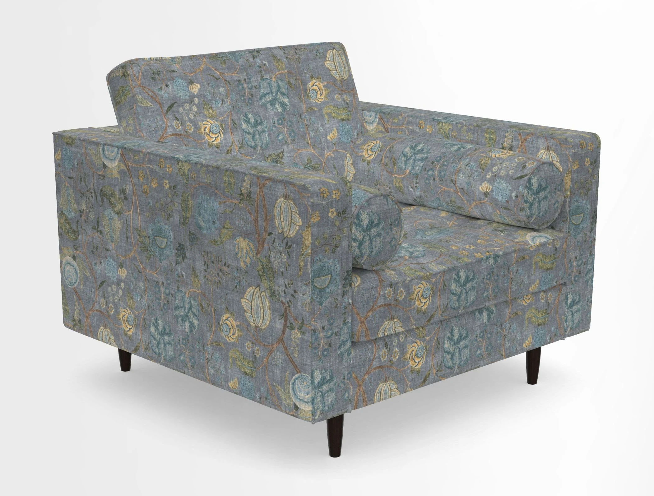 Marylebone Chair in Clever Tough And Eco Velvet Indigo