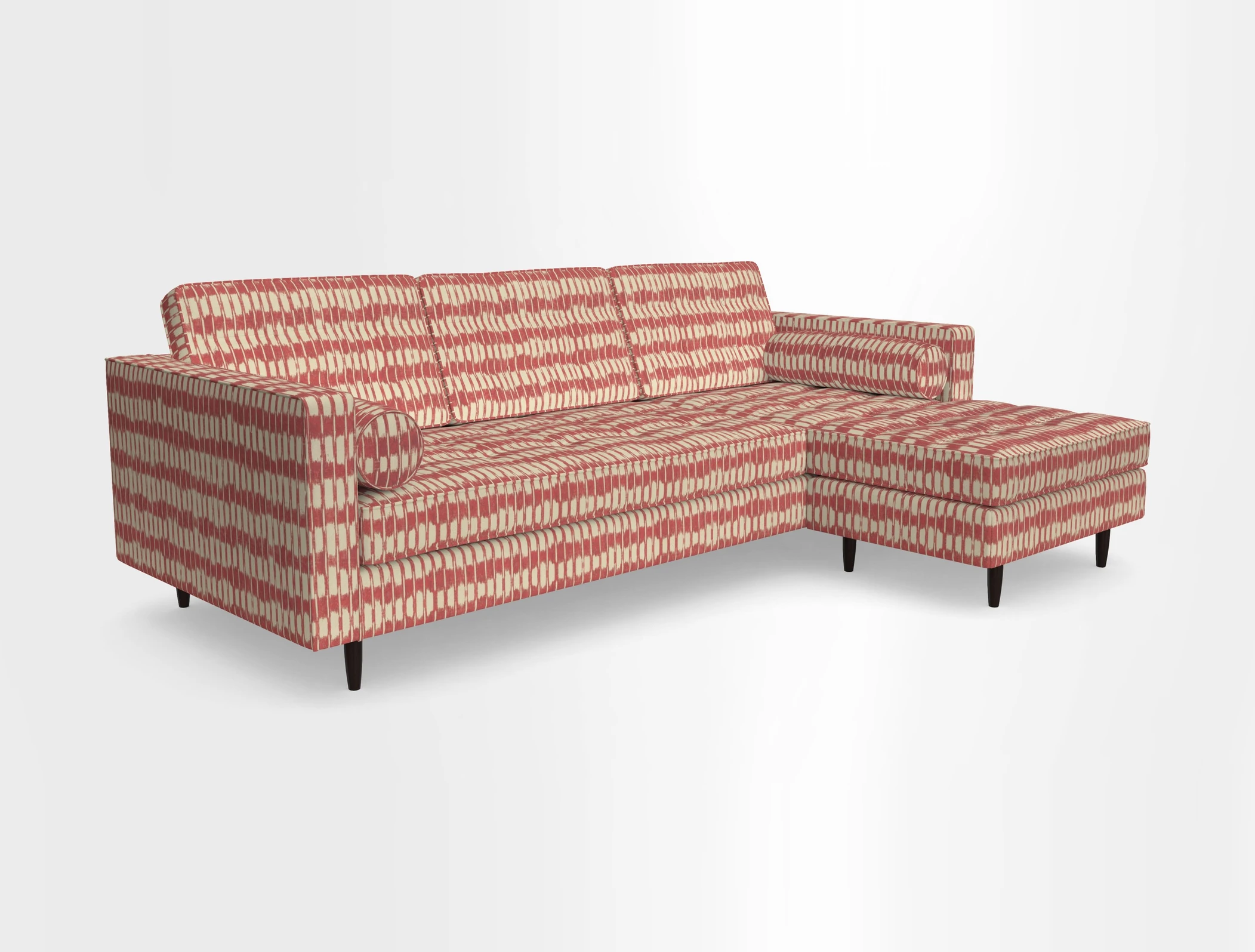 Marylebone LHF Corner Unit in Clever Tough And Eco Velvet Chrome
