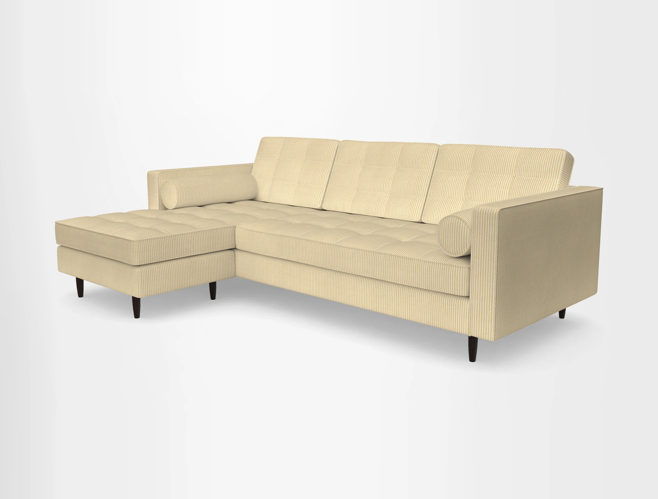 Marylebone RHF Corner Unit in Clever Tough And Eco Velvet Chrome