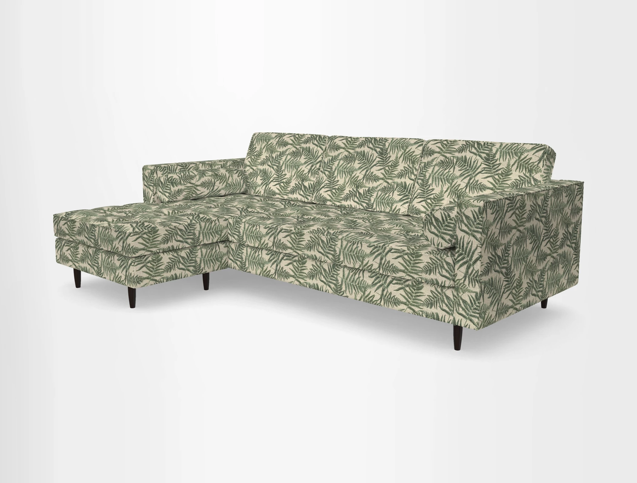 Marylebone RHF Corner Unit in Clever Tough And Eco Velvet Chrome
