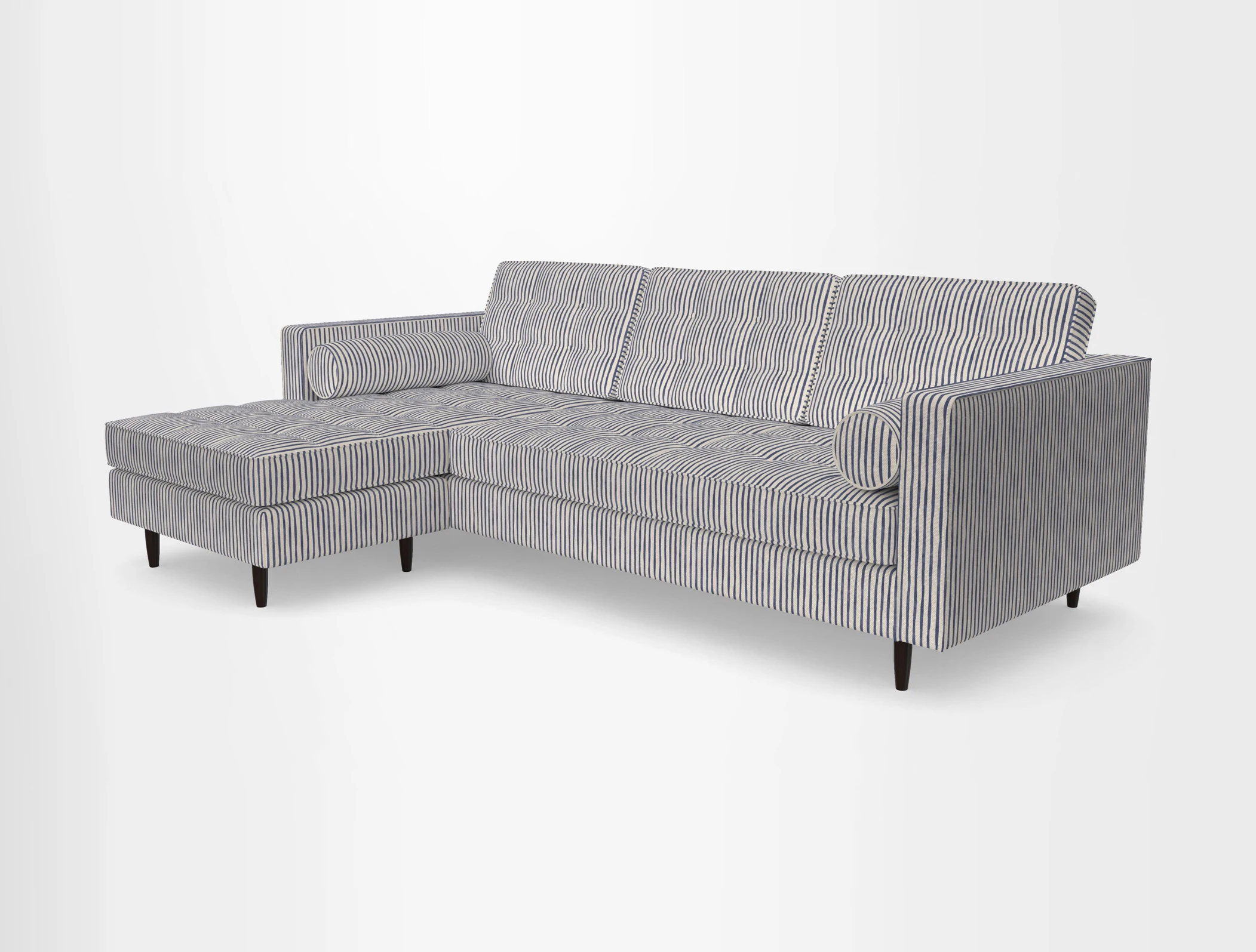Marylebone RHF Corner Unit in Clever Tough And Eco Velvet Chrome