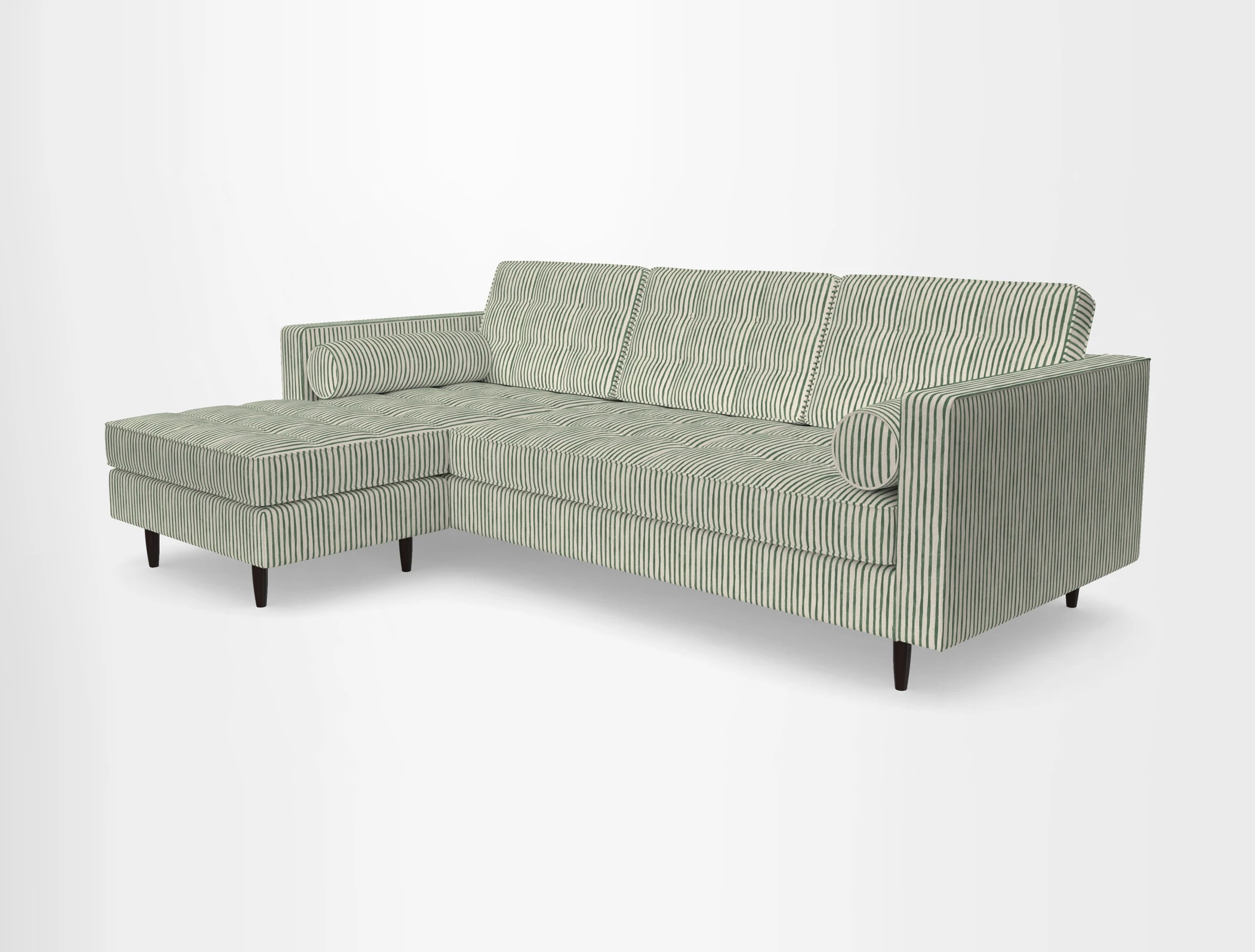 Marylebone RHF Corner Unit in Clever Tough And Eco Velvet Chrome