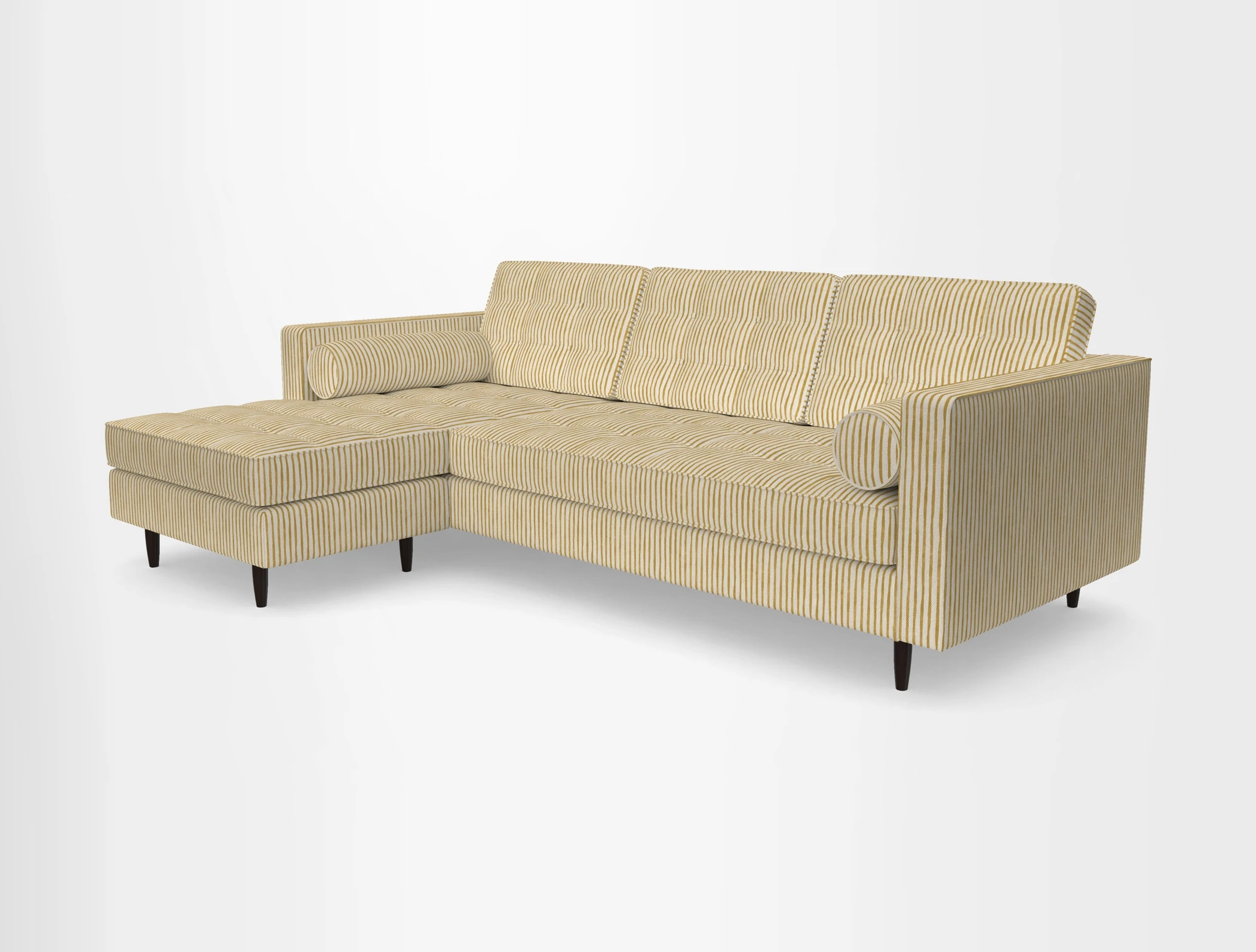 Marylebone RHF Corner Unit in Clever Tough And Eco Velvet Chrome