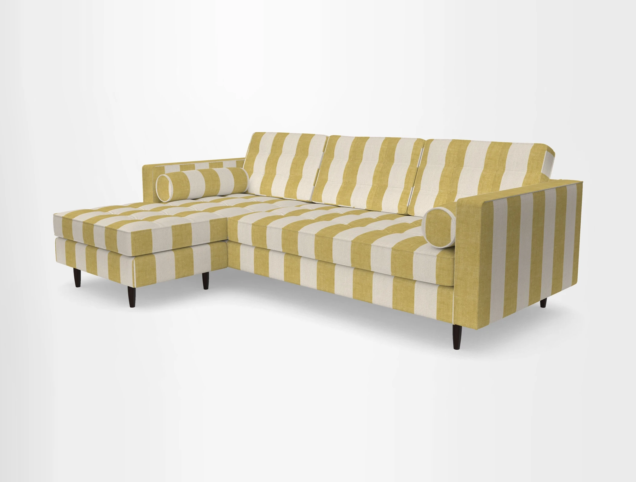 Marylebone RHF Corner Unit in Clever Tough And Eco Velvet Chrome