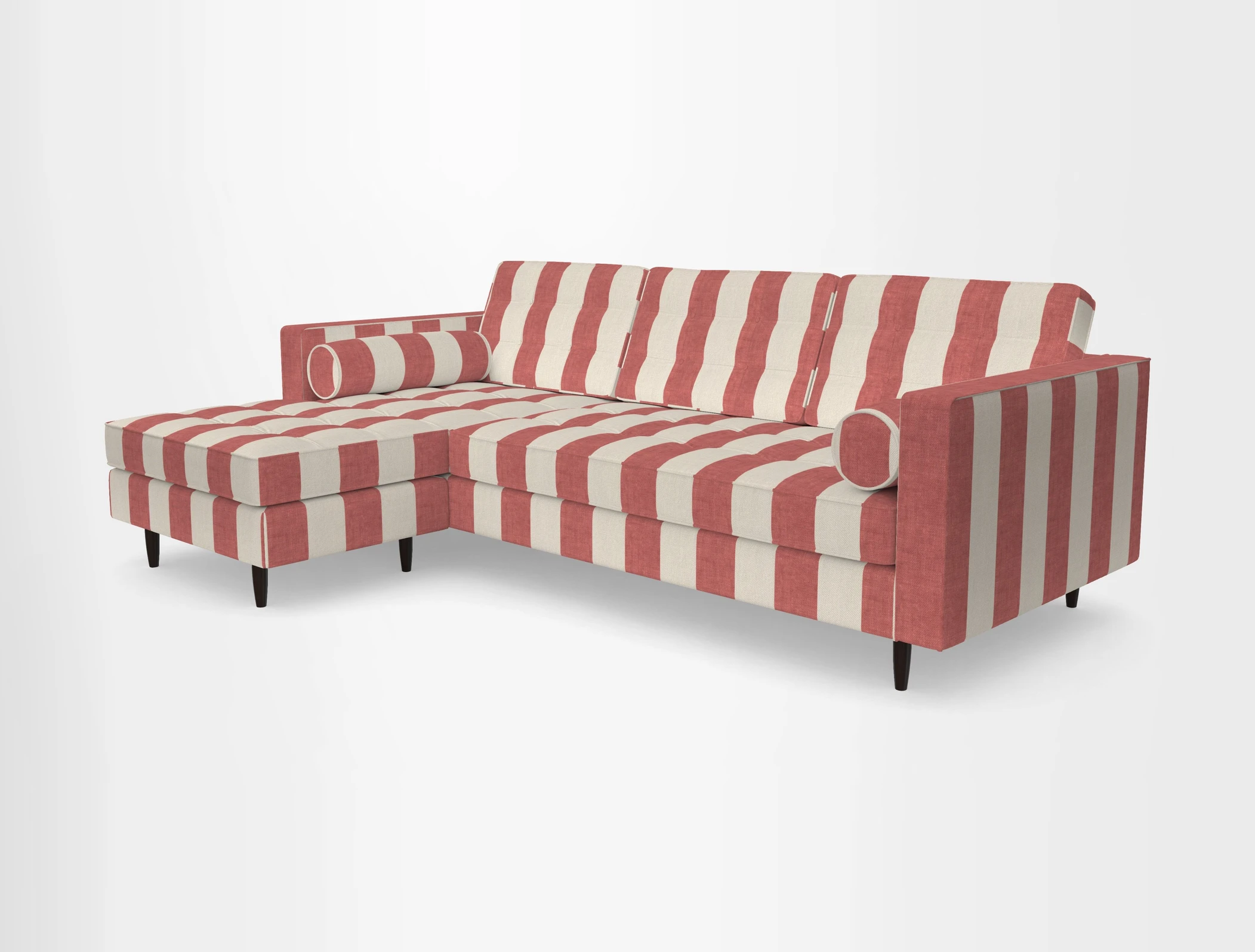 Marylebone RHF Corner Unit in Clever Tough And Eco Velvet Chrome