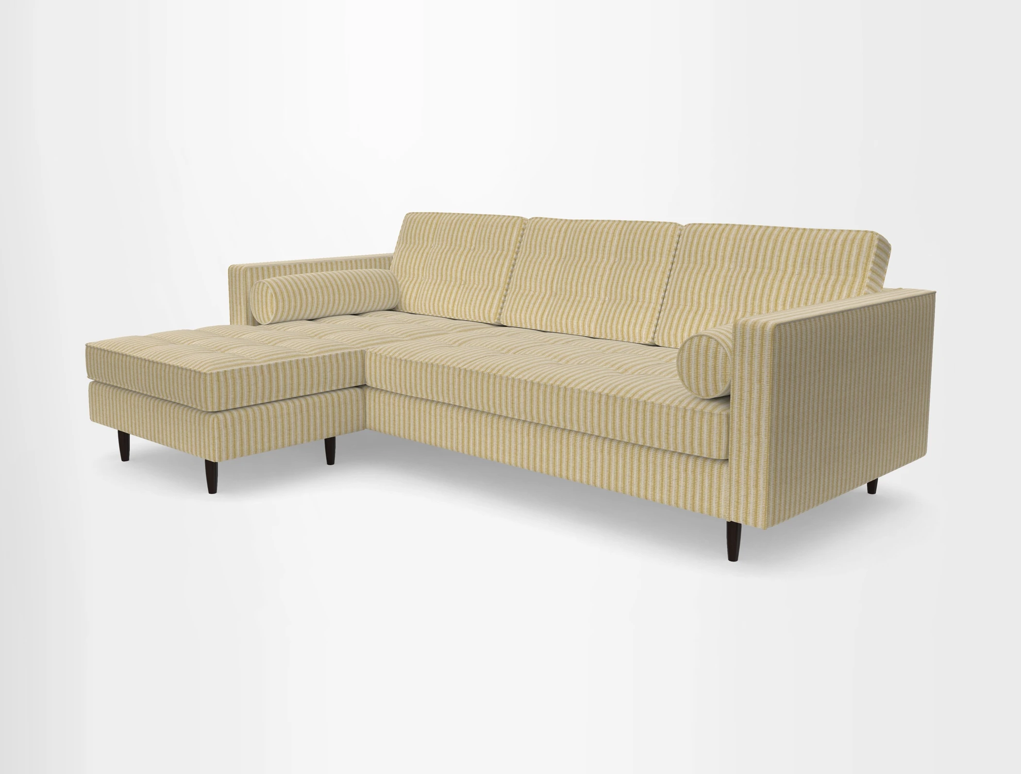 Marylebone RHF Corner Unit in Clever Tough And Eco Velvet Chrome