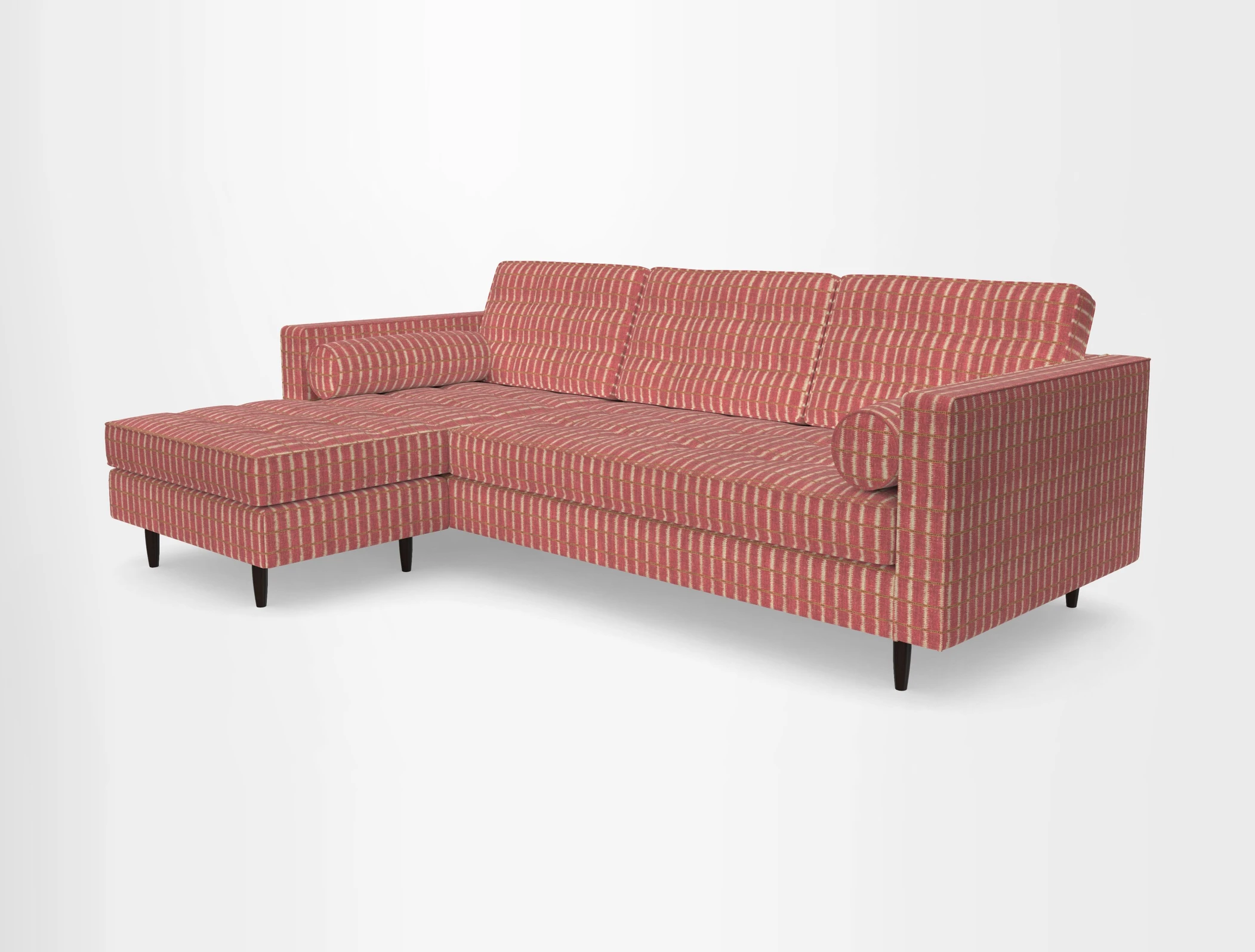 Marylebone RHF Corner Unit in Clever Tough And Eco Velvet Chrome