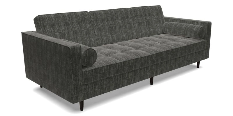 Marylebone 3 Seater Sofa in Clever Tough And Eco Velvet Indigo