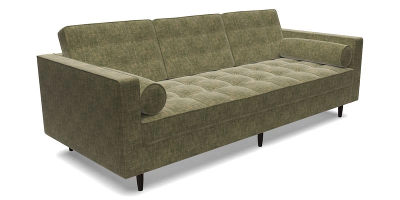 Marylebone 3 Seater Sofa in Clever Tough And Eco Velvet Indigo
