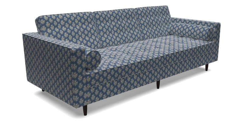 Marylebone 3 Seater Sofa in Clever Tough And Eco Velvet Indigo