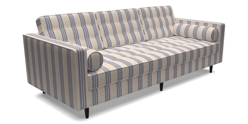 Marylebone 3 Seater Sofa in Clever Tough And Eco Velvet Indigo