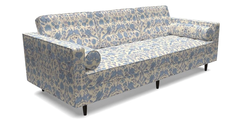Marylebone 3 Seater Sofa in Clever Tough And Eco Velvet Indigo