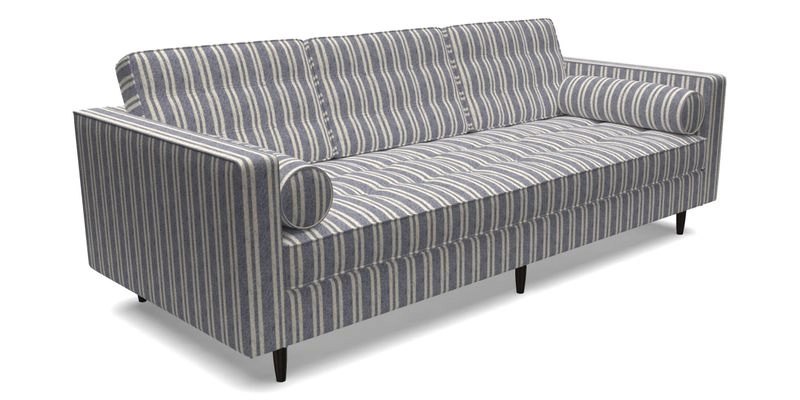 Marylebone 3 Seater Sofa in Clever Tough And Eco Velvet Indigo