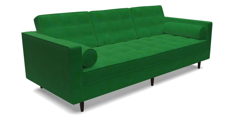 Marylebone 3 Seater Sofa in Clever Tough And Eco Velvet Indigo