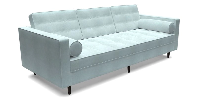 Marylebone 3 Seater Sofa in Clever Tough And Eco Velvet Indigo
