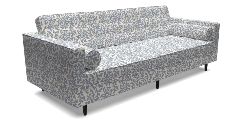 Marylebone 3 Seater Sofa in Clever Tough And Eco Velvet Indigo