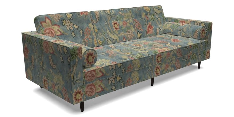 Marylebone 3 Seater Sofa in Clever Tough And Eco Velvet Indigo