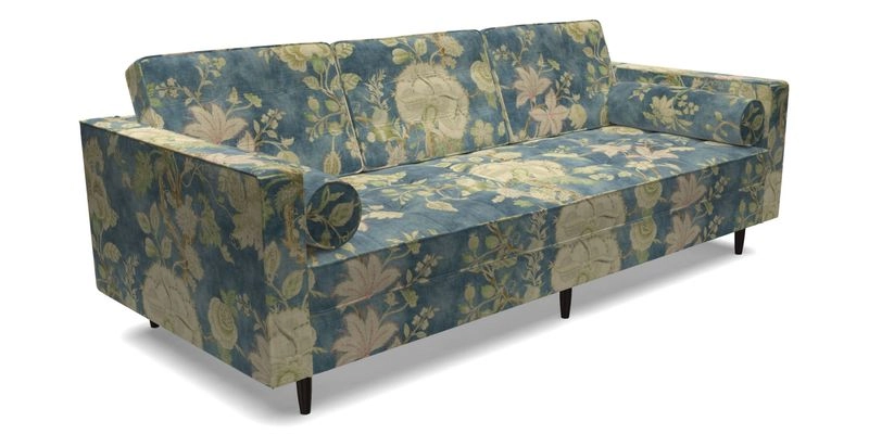 Marylebone 3 Seater Sofa in Clever Tough And Eco Velvet Indigo