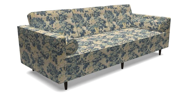 Marylebone 3 Seater Sofa in Clever Tough And Eco Velvet Indigo