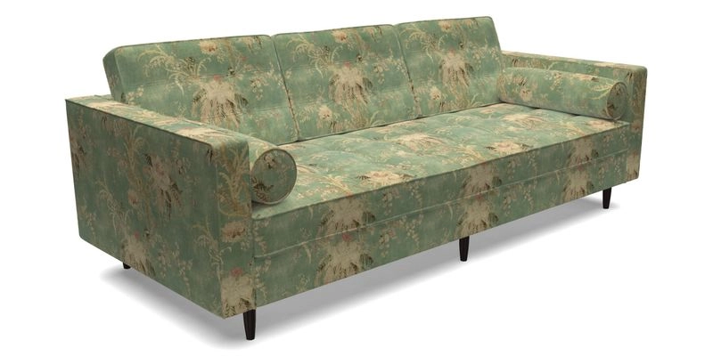 Marylebone 3 Seater Sofa in Clever Tough And Eco Velvet Indigo