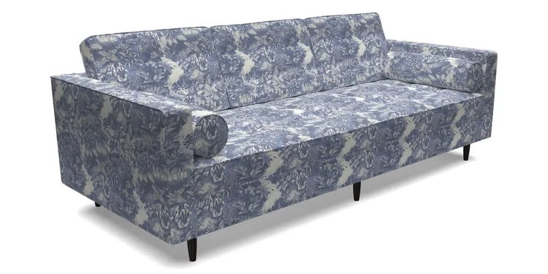 Marylebone 3 Seater Sofa in Clever Tough And Eco Velvet Indigo