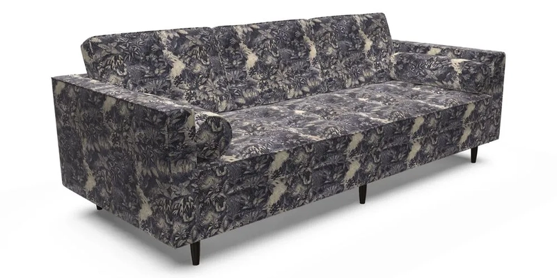 Marylebone 3 Seater Sofa in Clever Tough And Eco Velvet Indigo