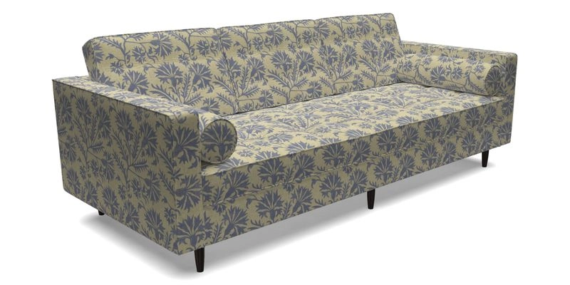 Marylebone 3 Seater Sofa in Clever Tough And Eco Velvet Indigo