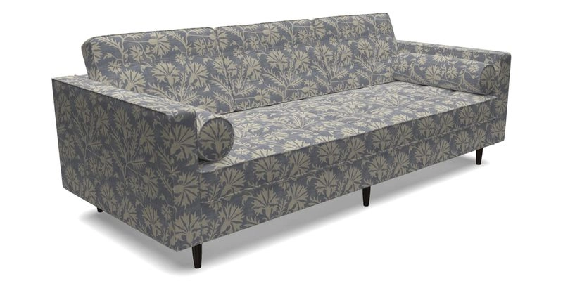 Marylebone 3 Seater Sofa in Clever Tough And Eco Velvet Indigo