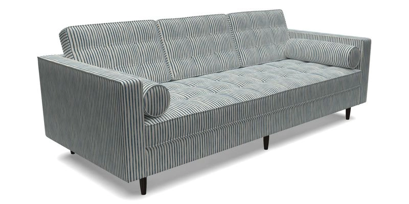 Marylebone 3 Seater Sofa in Clever Tough And Eco Velvet Indigo